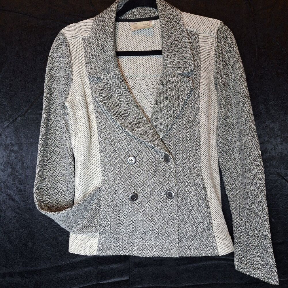 Anthropology Milica Tweed Jacket Sm EUC Double Breast Pockets Twee Academia Boho